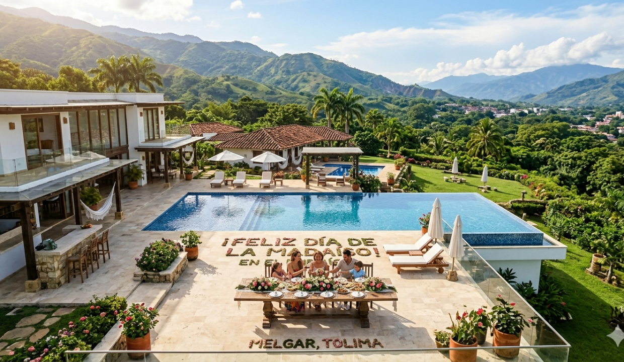 fincas vacacionales en Melgar para el día de la madre
